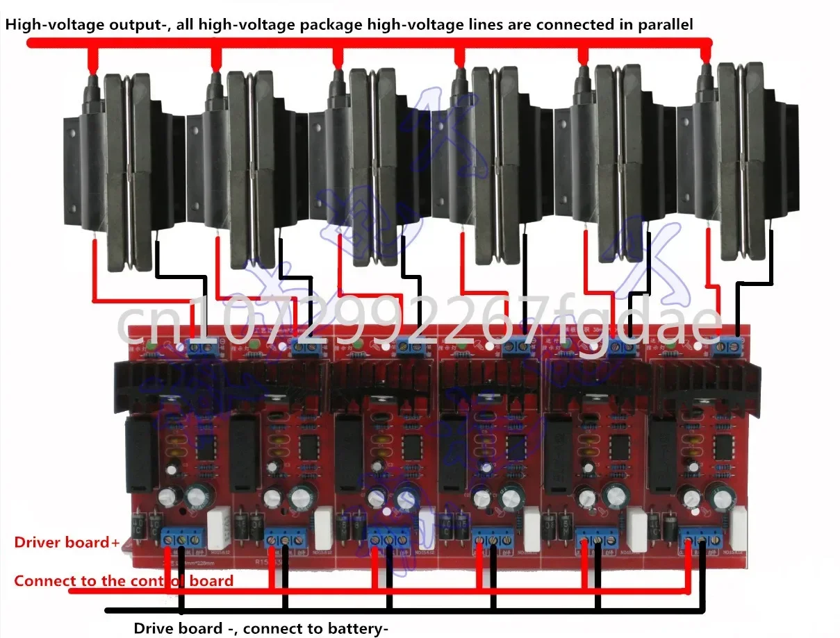 12V High-voltage Package Driver Board Laser Package Electret Dedicated High-power Melt Blown Cloth Electrostatic Generator