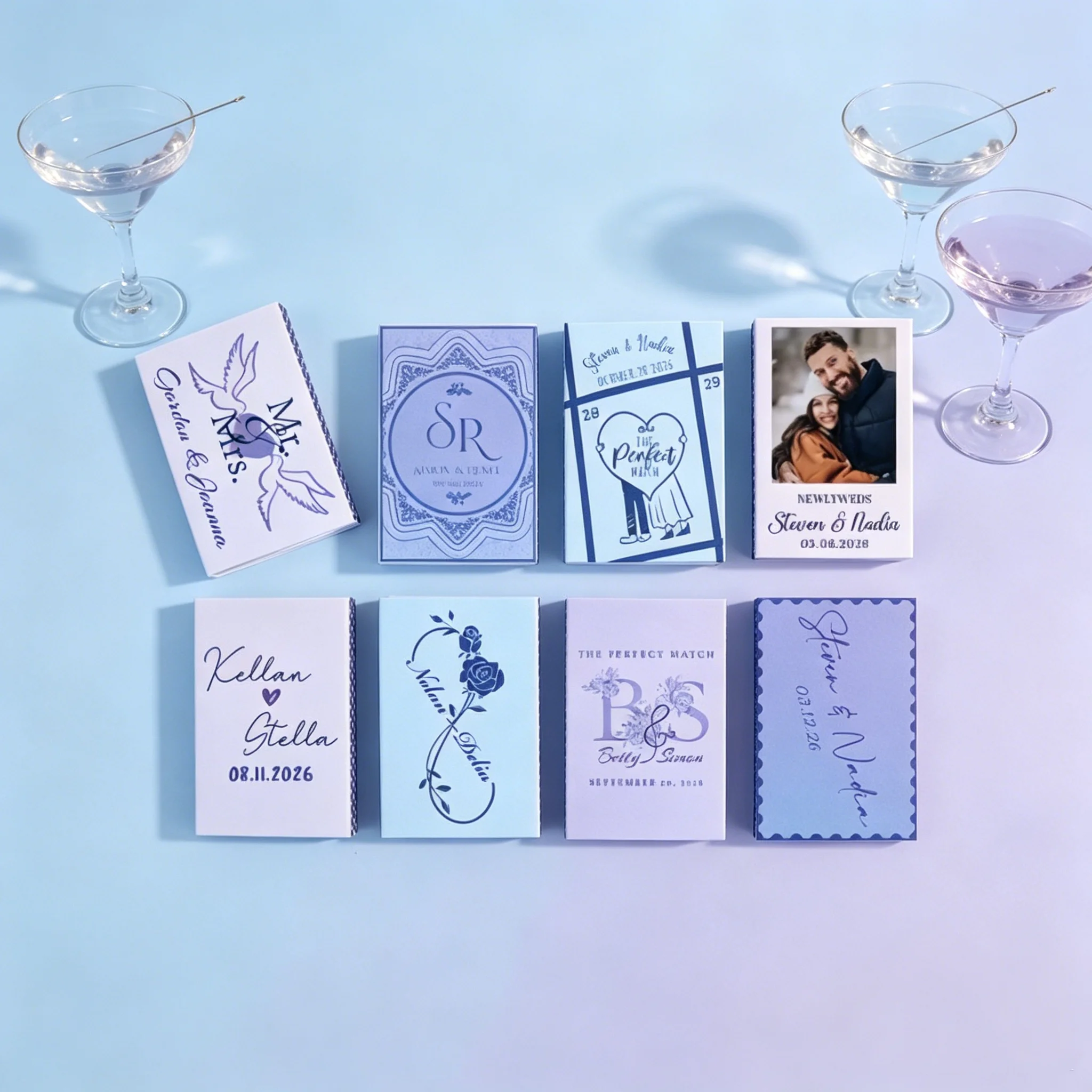 

Customized Matchboxes - Personalize with Any Design - Unique Wedding Favors, Birthday Guest Gifts, Vintage Party Decor