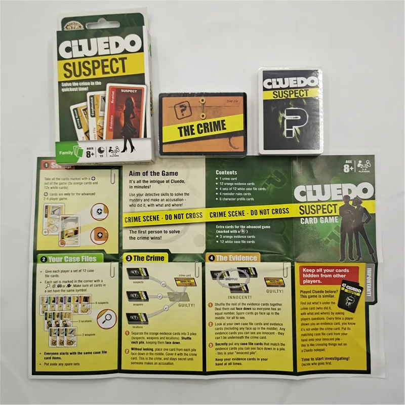 Cluedo Card Game Classic Mystery Game Entertainment Multiplayer Interactieve Kaarten