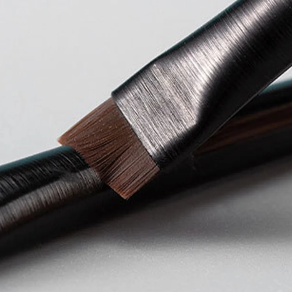 3 Sets Make-up-Zubehör, abgewinkelter Eyeliner-Pinsel, ultrafeines Augenbrauen-Werkzeug, bequemer Griff, tragbares Design für natürliche Augenbrauen