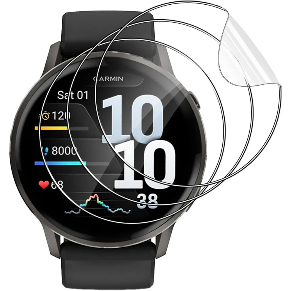 BEHUA 3 uds película de hidrogel para Garmin Venu 4 41mm/45mm Smartwatch HD cubierta protectora de pantalla suave transparente películas protectoras no de vidrio