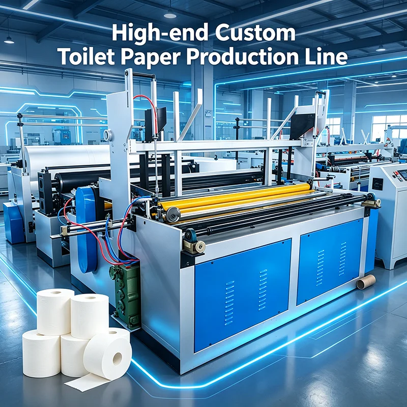 Industrial Toilet Paper Roll Manufacturing Machine With Advanced PLC Control System For Efficient Large Scale Production