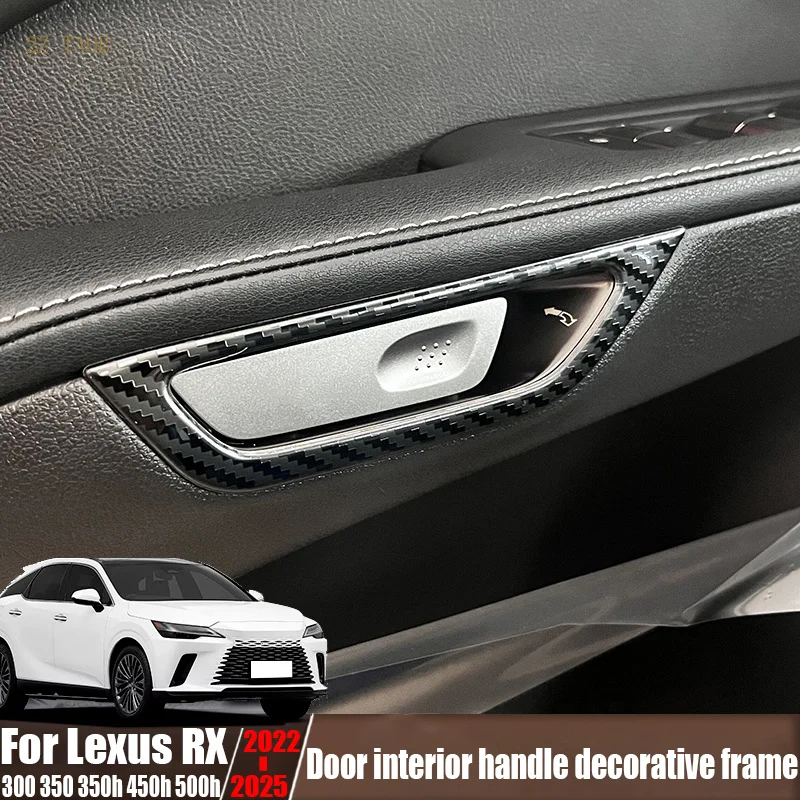 Interior door handle decorative frame automotive interior decoration products fit For Lexus RX 300 350 350h 450h 500h 2022-2025