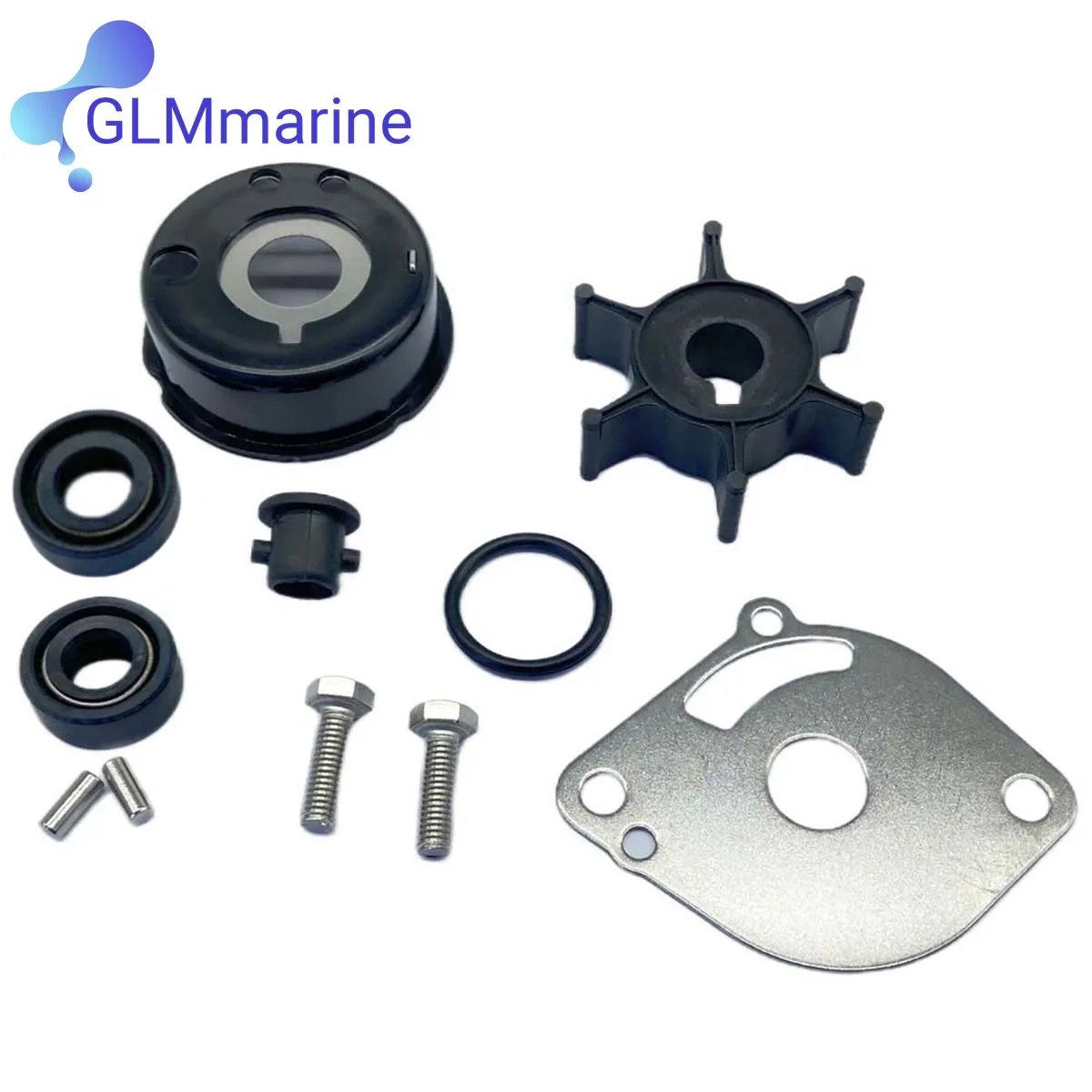 Water Pump Impeller Replacement Kit for Yamaha International/Outboard Engine 2HP 6A1-W0078-02 6GD-W0078-00 18-3462