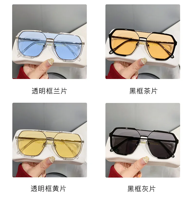 Moda marco grande deportes activos gafas de sol polarizadas gafas de moda sombrilla sol verano T117
