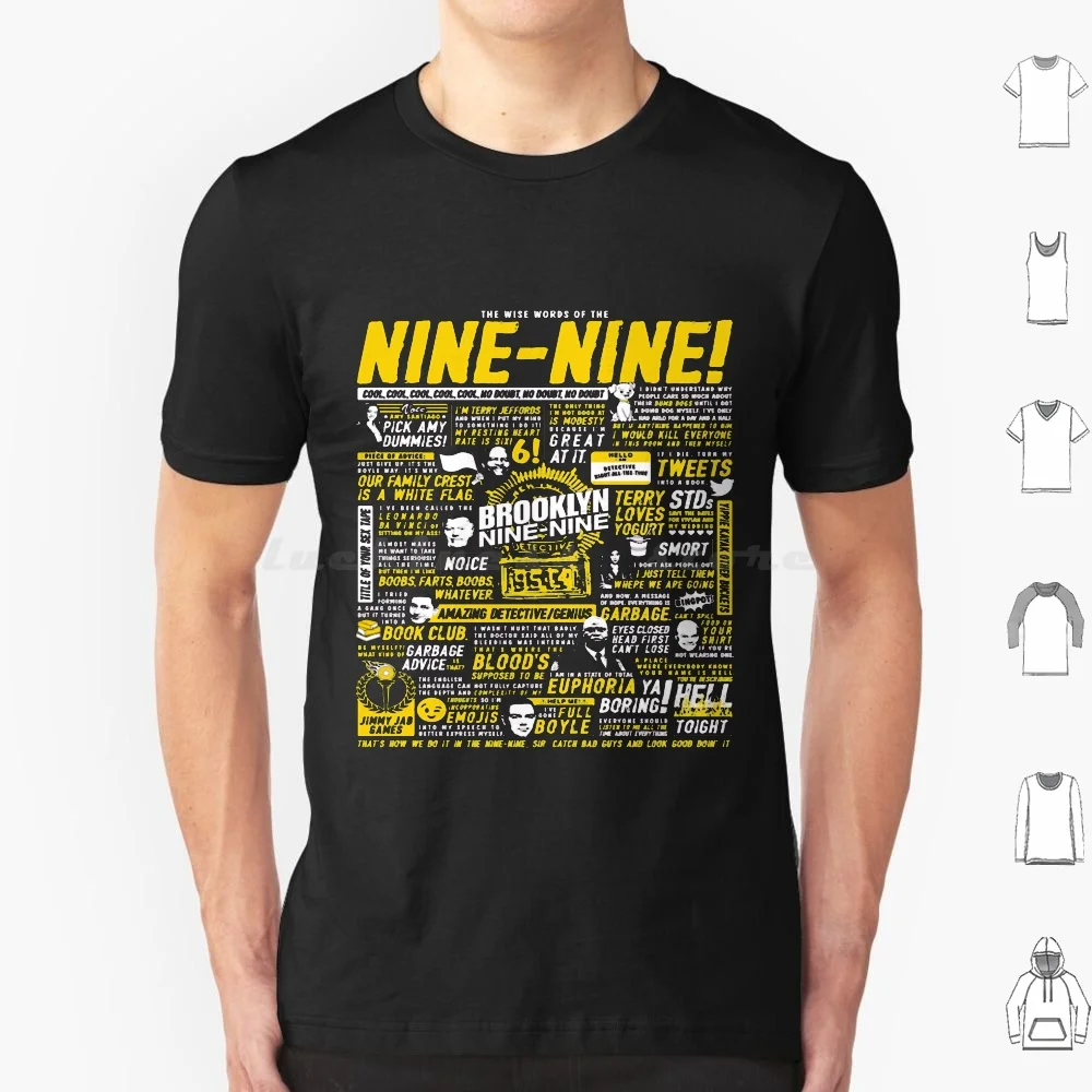 Wise Words Of The Nine-Nine T Shirt Big Size 100% Cotton Brooklyn Nine Nine Brooklyn 99 B99 Jake Peralta Nine Nine Andy Samberg