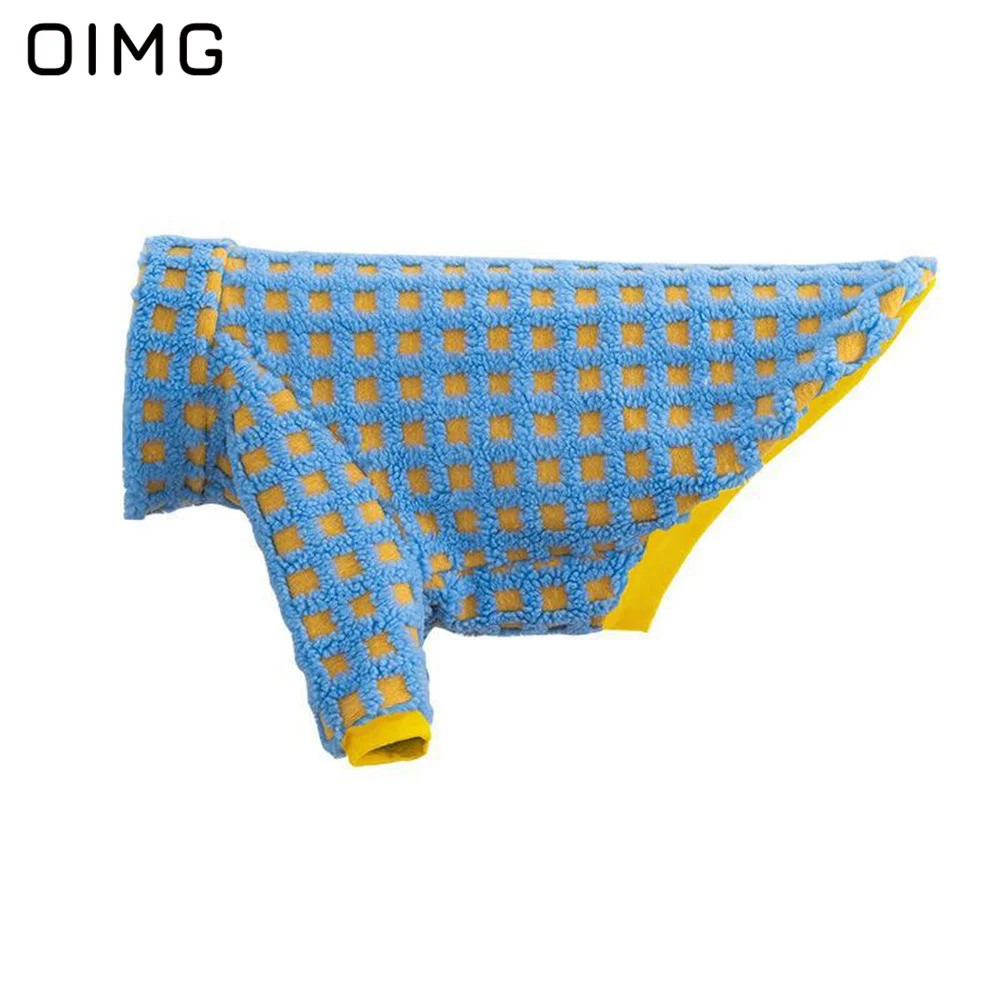 OIMG Comfortable Big Dogs Winter Wear Golden Retriever Labrador Border Collie Fashion Pet Clothes Medium Large Dogs Hoodies