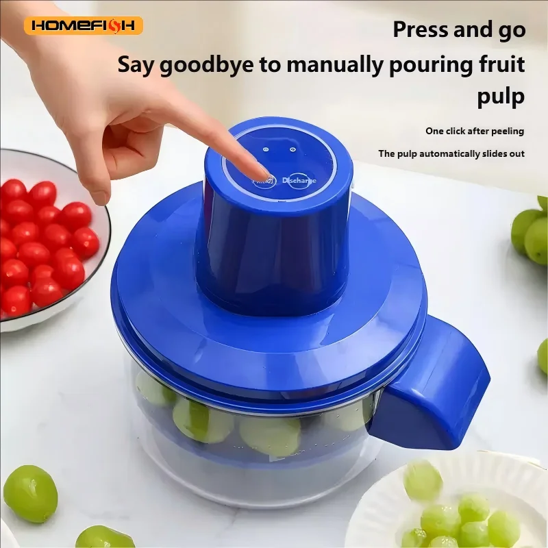 

HOMEFISH Electric Automatic Fruit Peeler for Grape Cherry Tomato - Effortless Kitchen Smart Gadgets for Fruit Skin Removal