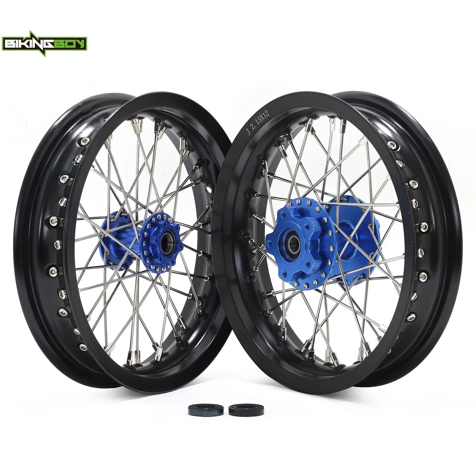 Bikingboy Supermoto 12 "2.15" Wielvelgnaaf Voor Talaria Angel Voor Surron Light Bee X Sur-Ron Lbx Voor Segway X 160X260X160 260