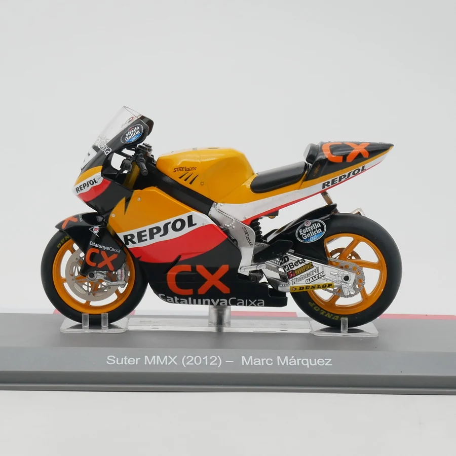 1:18 Scale Diecast Alloy Moto GP 2012 Suter MMX Marc Marquez Motorcycle Toys Cars Model Classics Adult Souvenir Static Display