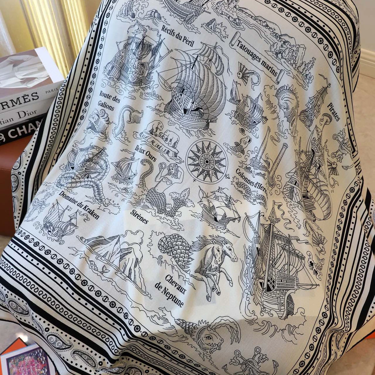 Inverno quente cachecol feminino designer de luxo lã xales de seda poncho bordas roladas à mão bandanas pashmina saco cabeça acessórios