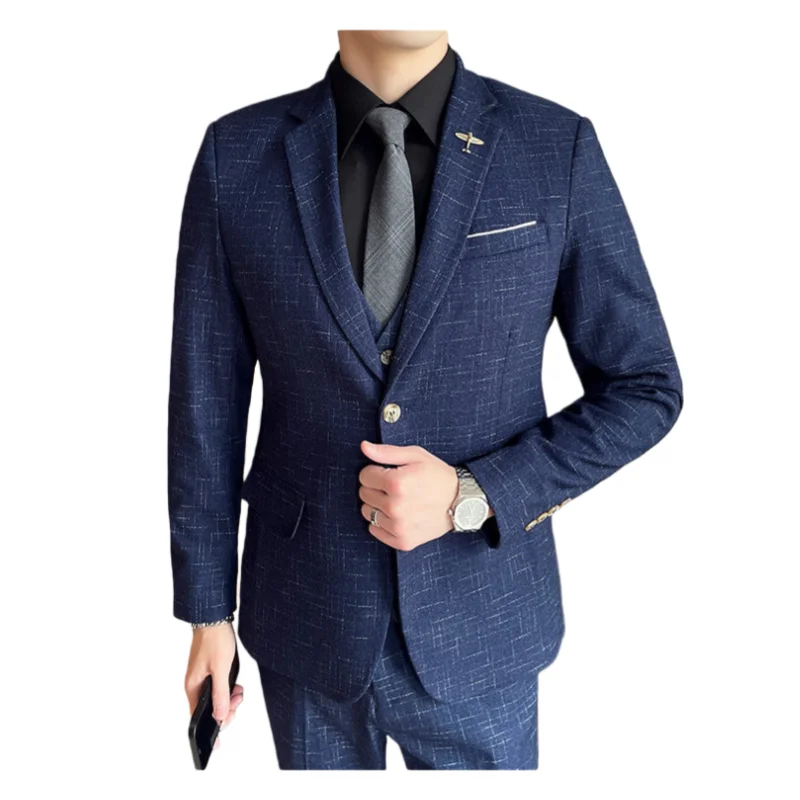 

Костюм мужской модный банкетный утягивающий полосатый танцевальный певец модный хозяин повседневное свадебное банкетное платье мужской костюм со звездами