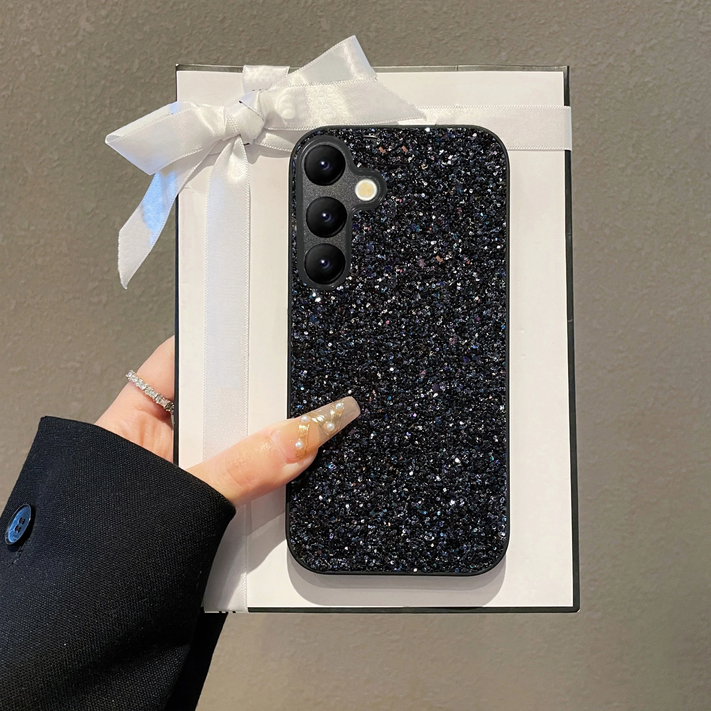 Luxuriöse Glänzende Diamant-Strass-Glitzer-Handyhülle für Samsung Galaxy S22 S23 S24 S25 S26 Ultra FE Plus Edge Modische Rückabdeckung – Detail 8