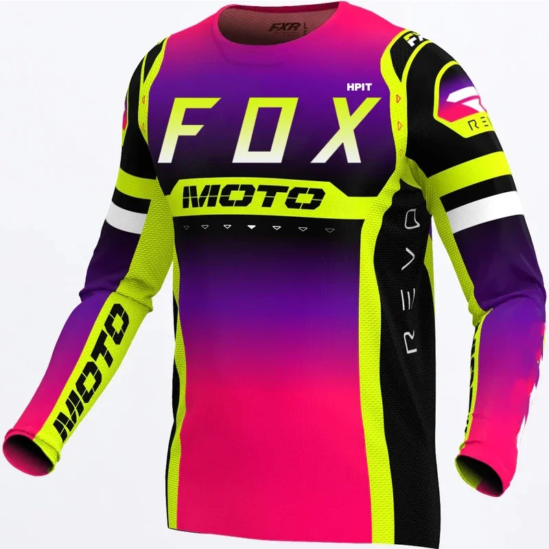 

2024 Men's Downhill Jerseys Hpit Fox Mountain Bike MTB Shirts Offroad DH Motorcycle Jersey Motocross Sportwear Clothing Bike