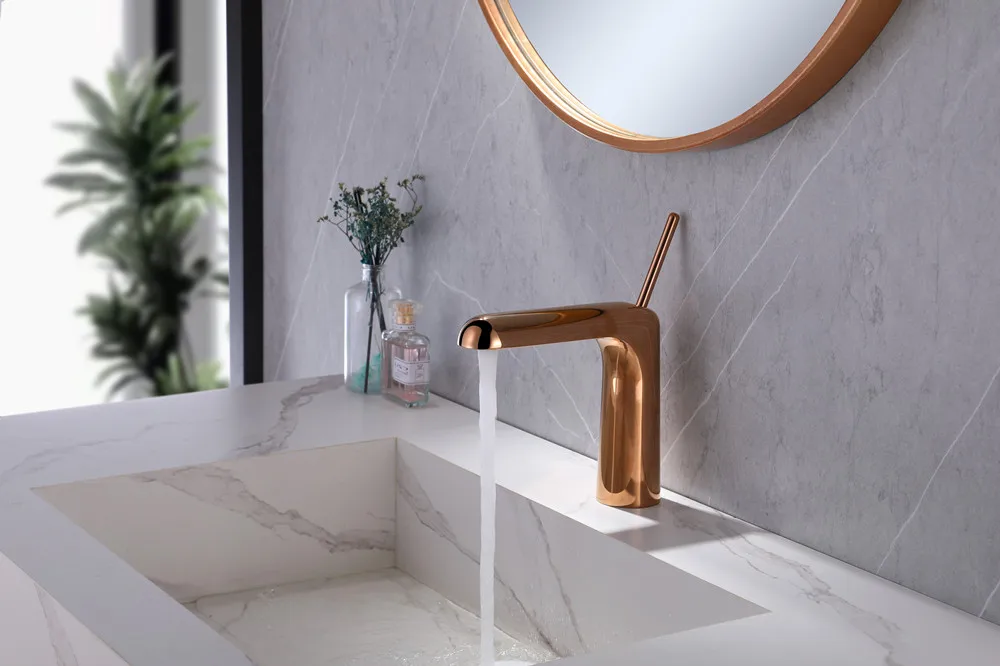 Good Quality Brass Bathroom sink faucet Cold hot water Basin mixer Tap One Handle One Hole Popular design Bathroom faucet