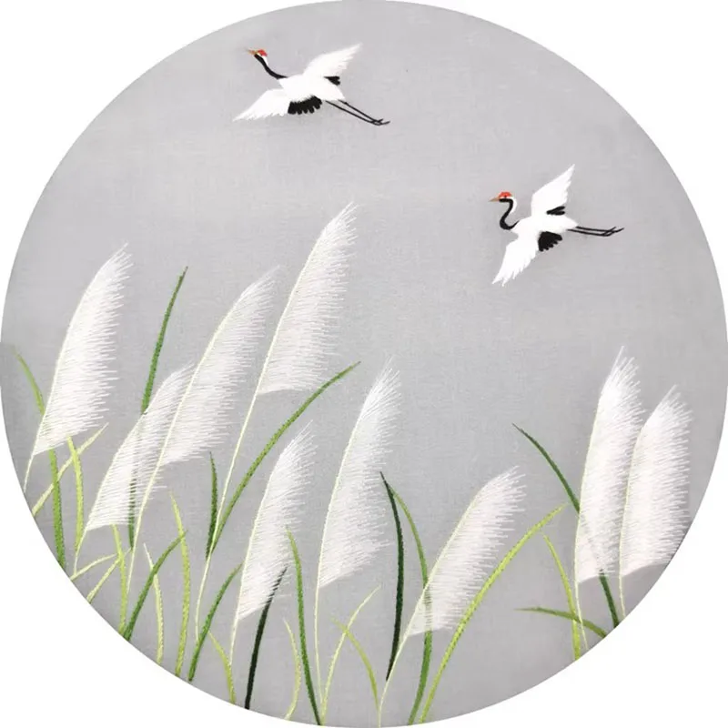 

Suzhou Embroidery DIY Starter Kit Flower Plants Pattern - Chinese Silk Embroidery Set with Threads, Fabric, Hoop & Pattern