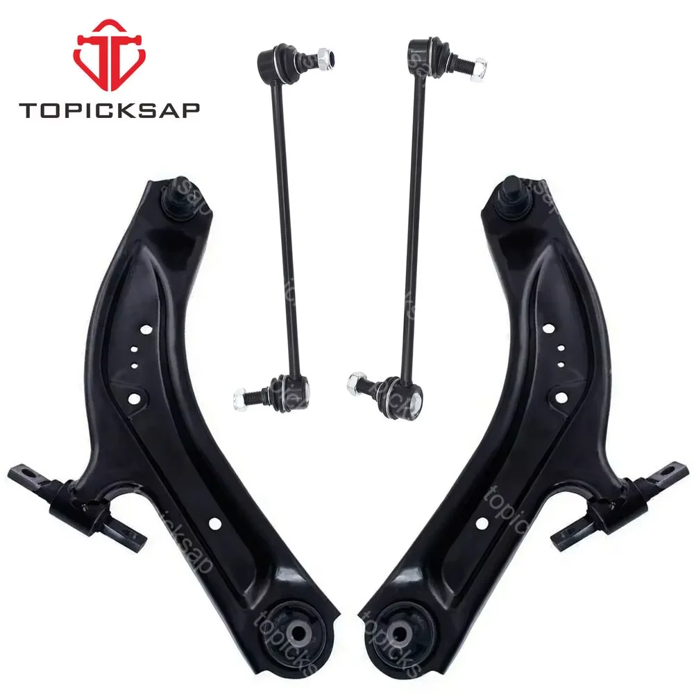 

TOPICKSAP 4Pcs Kits Front Suspension Pair Lower Control Arm Ball Joint Assembly Sway Bar Link Kits for Nissan Rogue 2014 - 2019