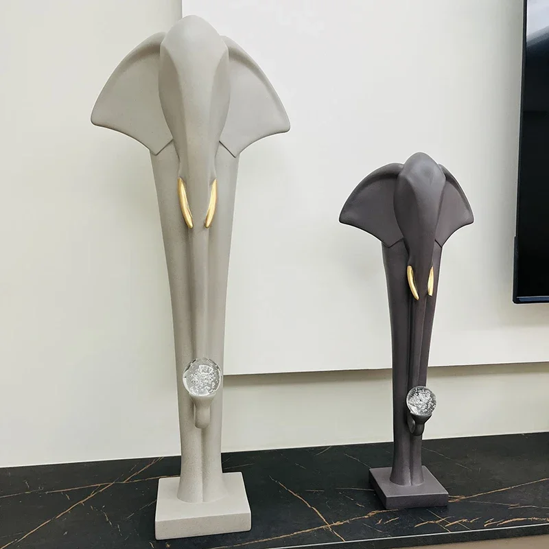 

Sculpture Entrance,Foyer,Living Room,Floor Elephant Ornament,Creative Art,Statue,TV Cabinet,Handicraft Decoration Customized