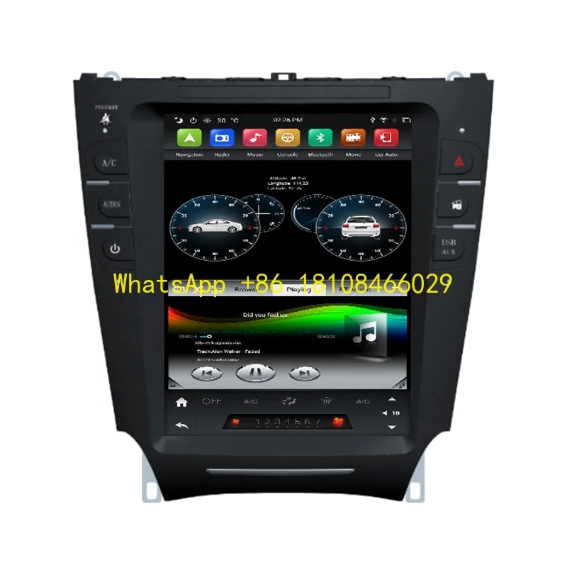 

9,7-дюймовый вертикальный экран 4G + 64 ГБ Tesla Android 9,0 автомобильный радиоприемник автомобильный мультимедийный плеер для Lexus IS200/220/250/300/350 2005-2012