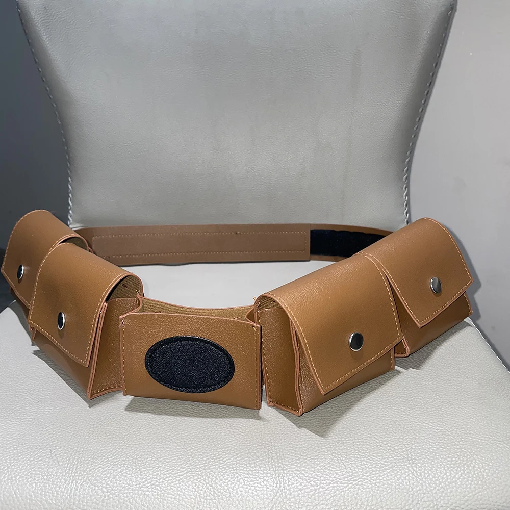 Mittelalterliche Steampunk-Bandolier-Tasche für Nerf-Kampfmunition, Brusttasche für Patronen, Ninja-Krieger-Kostüm, LARP-Zubehör, Dart-Tasche – Detail 4