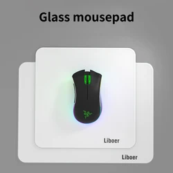 Glass Mouse Pad Waterproof Anti-slip Large Mouse Mat Gaming Office Keyboard Accessories