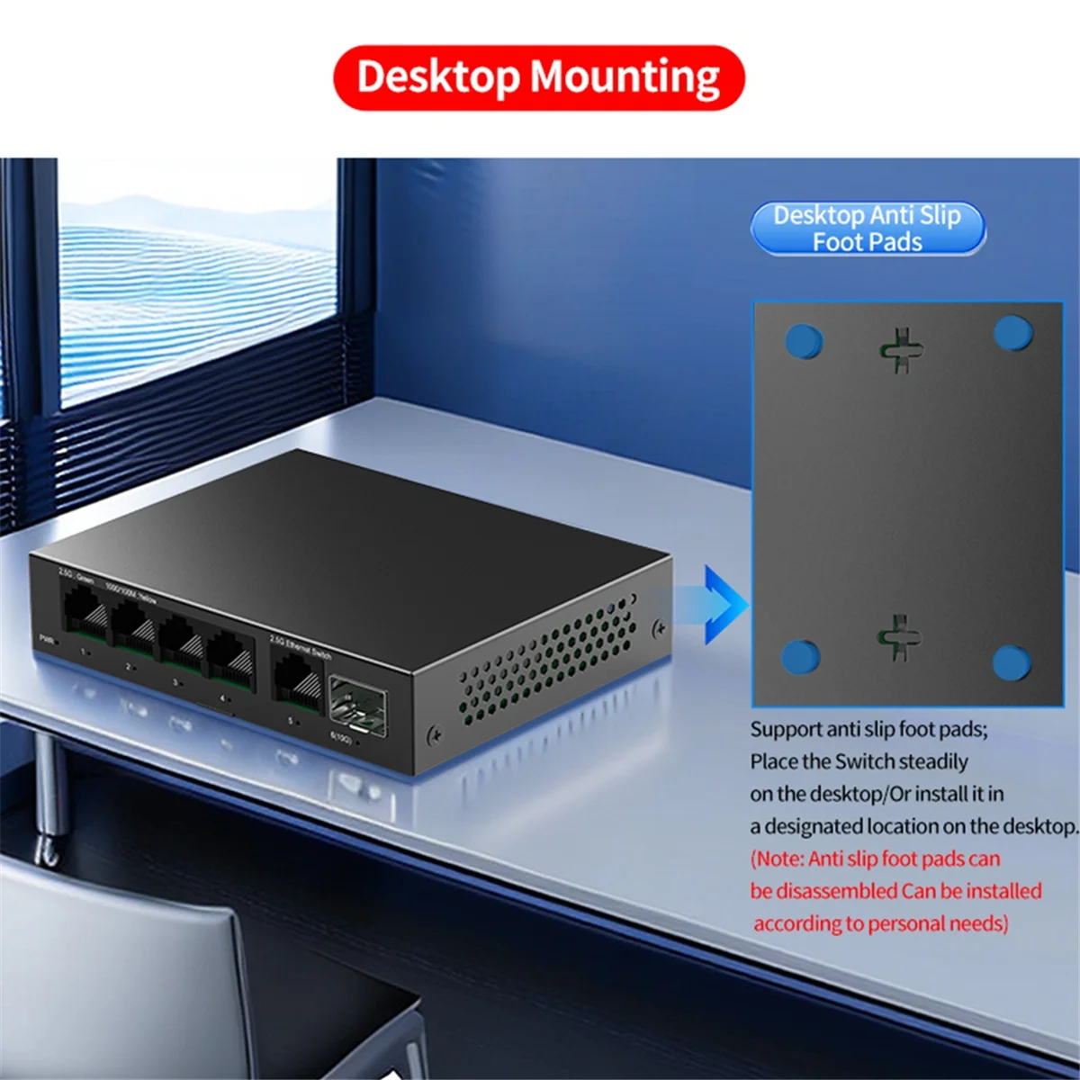BVBV 2.5G Switch 5 Port 2500Mb - Switch 5 Port 2.5G Unmanaged ulasan dan harga