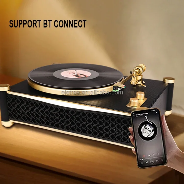 Profesional Portatil Dj Vinyl Record Player Tornamesas Y Tocadiscos Bt Toca Discos De Vinilo