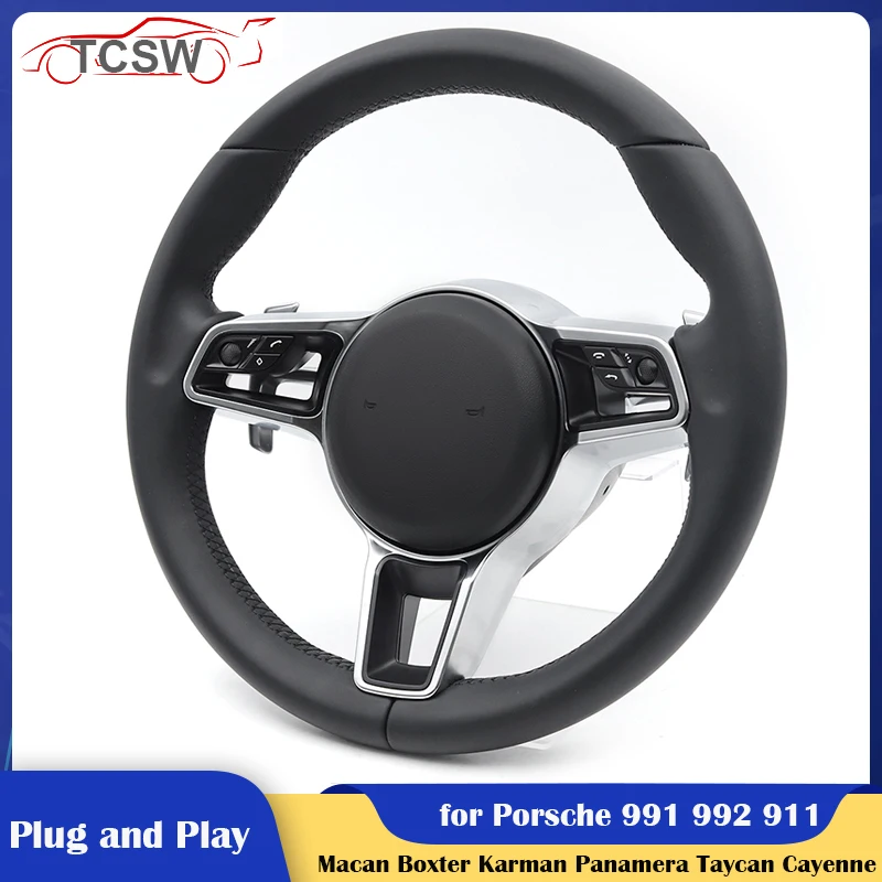

High Perfoamnce Car Steering Wheel Assembly for Porsche Macan Panamera Taycan Cayenne Cayman 718 991 992 911 Boxter Karman