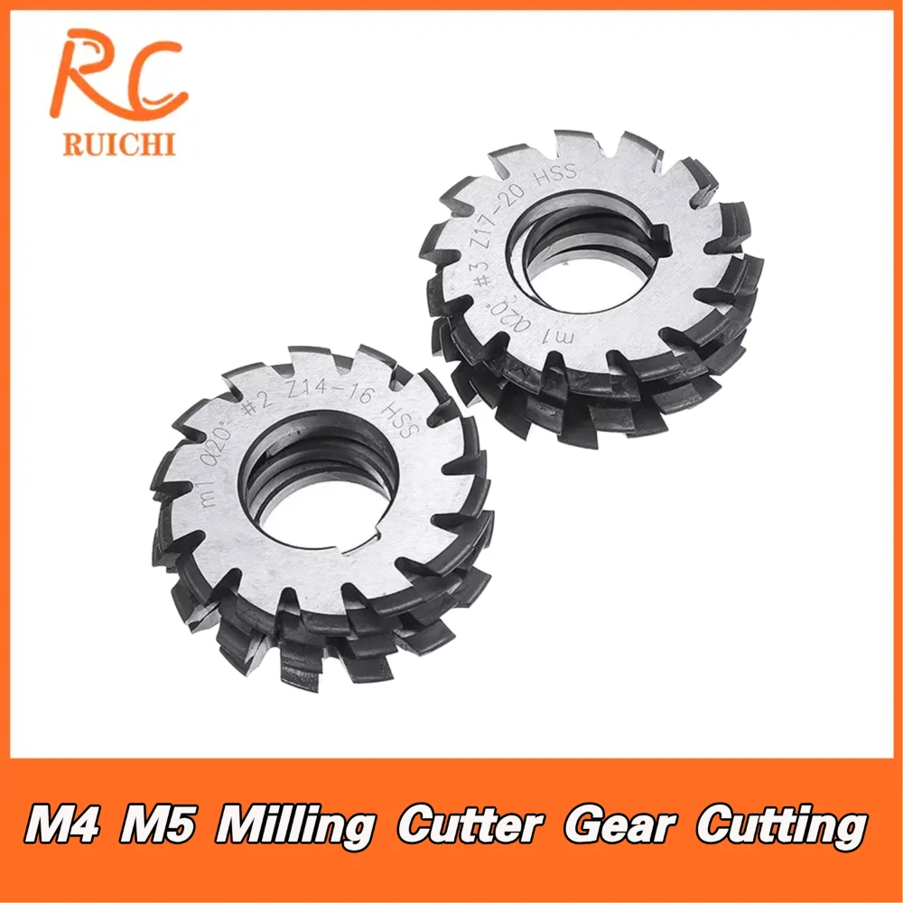 

M0.3 M0.5 M0.6 M0.8 M1 M1.25 M1.75 M2.25 M2.5 M3 M4 M5 Фреза Режущий инструмент Модуль PA20 градусов NO.1-NO.8 Шестерня из быстрорежущей стали