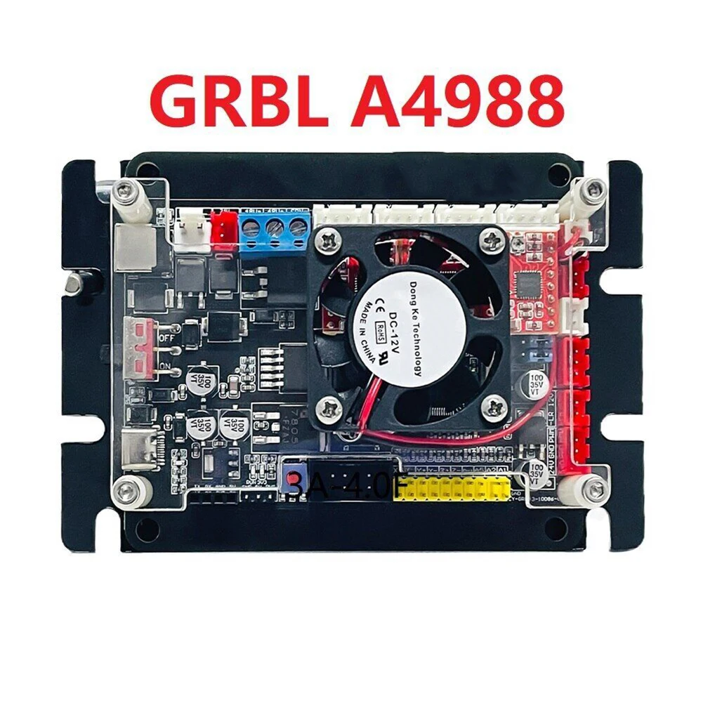 1Pc 3-Axis Controller Board With A4988 Driver For CNC Router Engraving Machine Cutting DIY Automation Tool