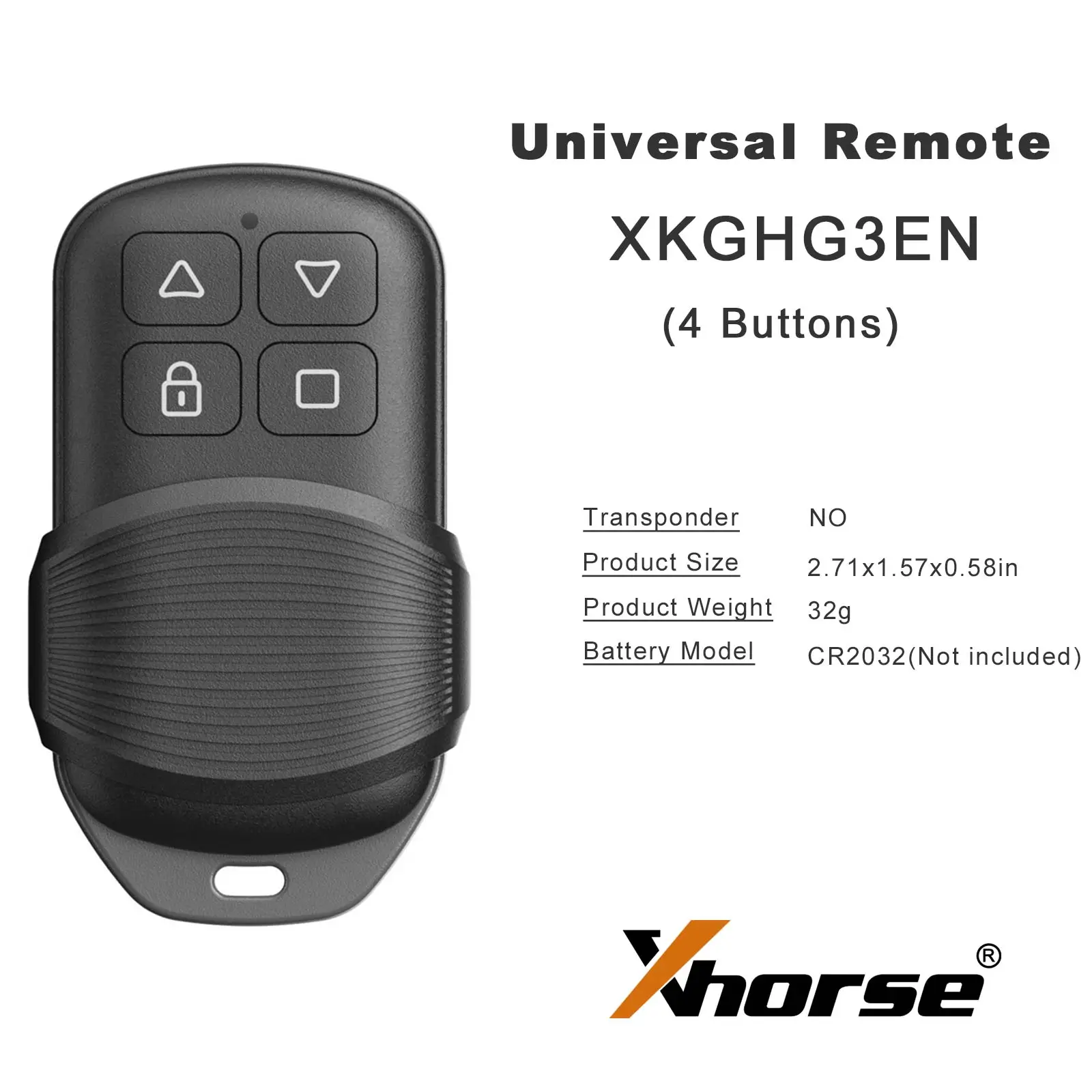 Xhorse XKGHG3EN 2. Generation Masker Garagen-Fernbedienung 4 Tasten 315Mhz 433MHz Umschaltfrequenz ASK FSK Datenwiederherstellung für VVDI Key Tool – Detail 8