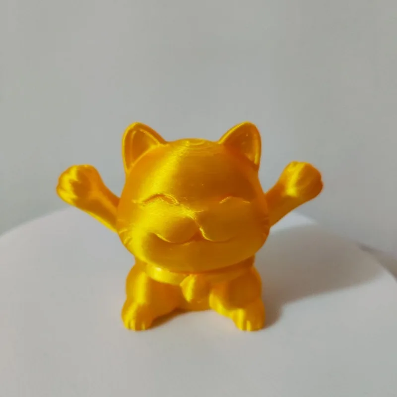 3D Printed Retractable Kitten Creative Stress-relieving Toy Desktop Ornament Toys Cute Retractable Figure Colorful Party Fun Toy
