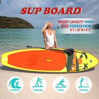 Funwater Stand Up Paddle Board Surfboard Inflatable Stand Up Paddling Board Surfing Sup Board Max Load 330 Pounds with Accessory