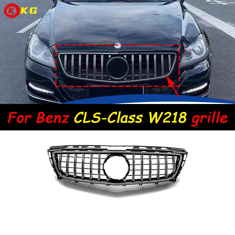 

W218 GT стиль ABS черный Передний бампер подходит для Mercedes Benz CLS W218 Sport решетка CLS300 CLS350 CLS400 CLS500 2011-2014