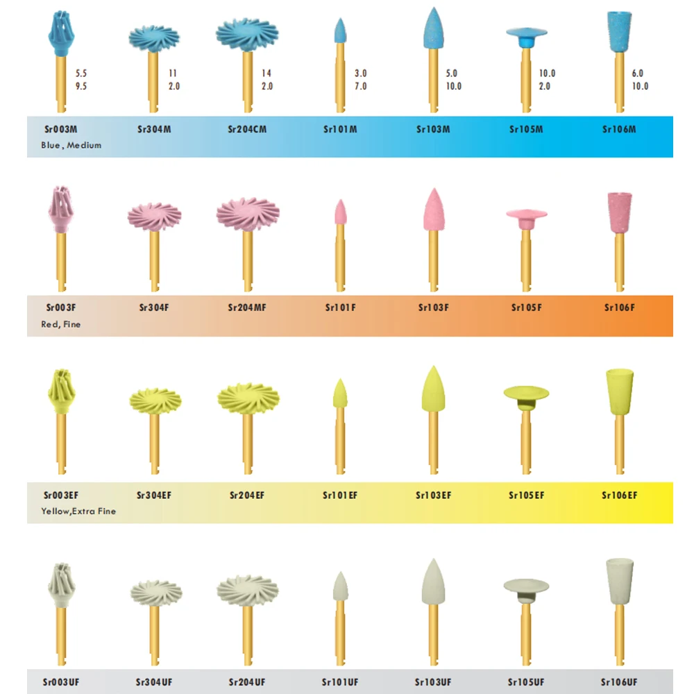 

4pcs/set Dental Diamond Polisher Grinding Head For Polishing All-Ceramic,Zirconia Dental Drills Tool