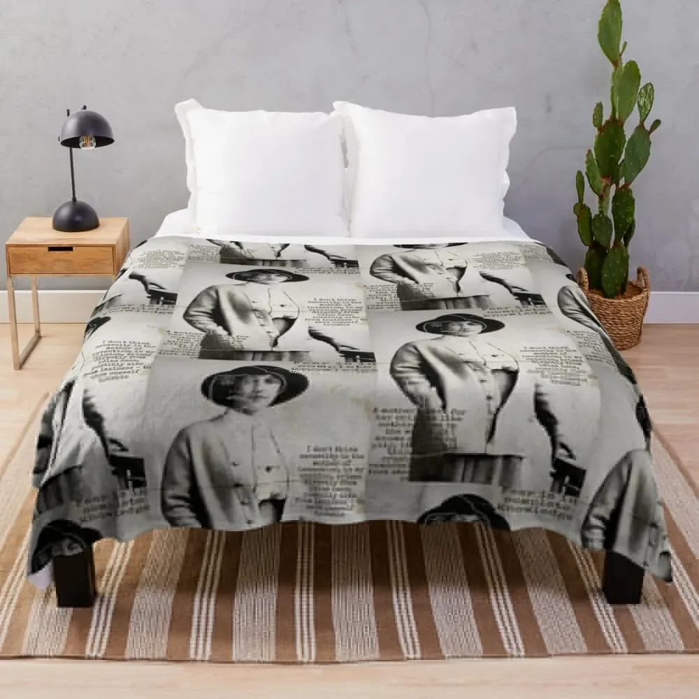 agatha christie appreciation Throw Blanket For Sofa Thin Thins Comforter Blankets