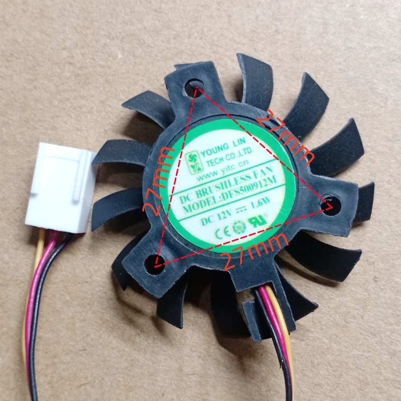 1 PC Nuovo per DFS500912L DFS500912M 12V Router Ventola di raffreddamento della CPU del computer