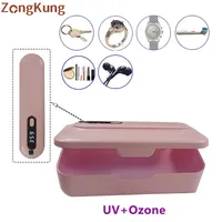 New Style Travel on Business  Portable UV Light Sanitizer Box Rechargeable Esterilizador Anti Bacteria UV Ozone Sterilization