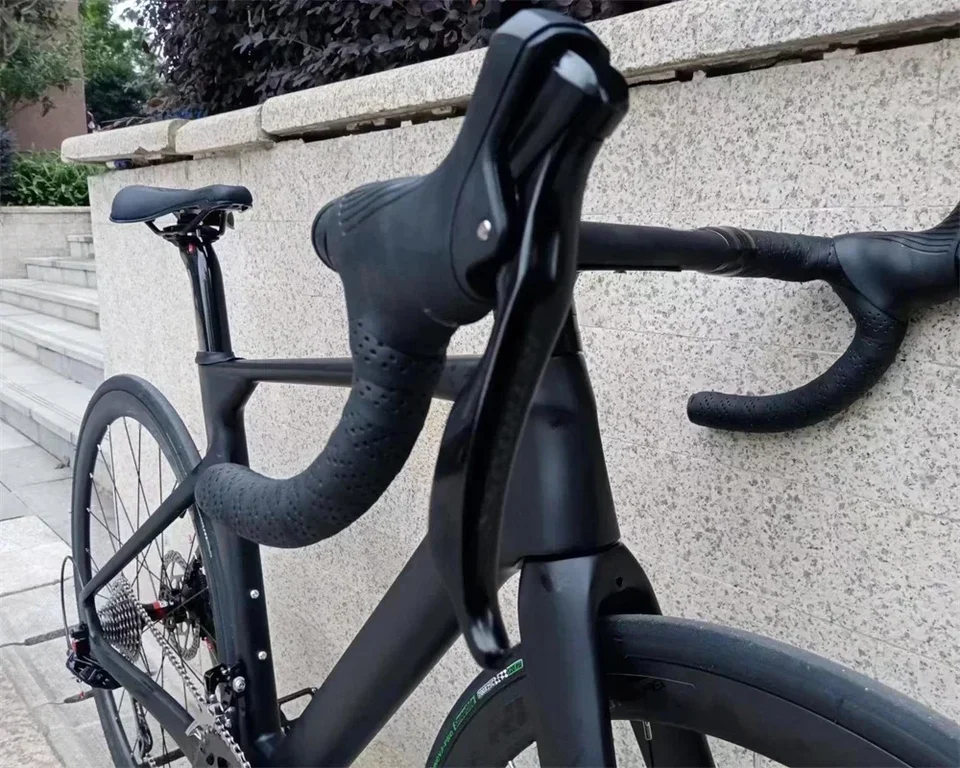 Twitter-カーボンロードバイク油圧ディスクブレーキ、ブラックサムライ