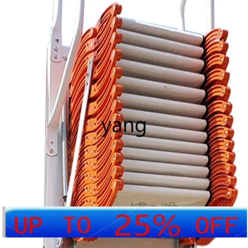 

Телескопическая лестница на чердаке LTT, бытовая платформа, дуплексная утолщенная настенная подвесная складная подъемная лестница для маленькой квартиры