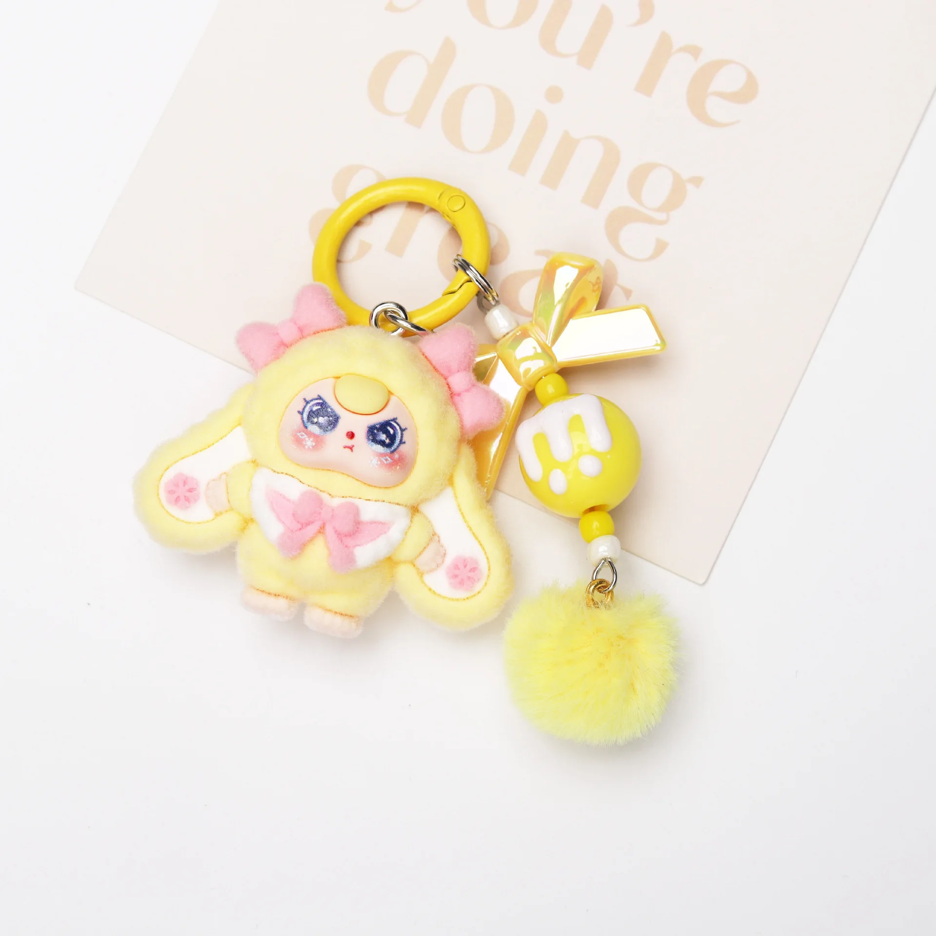 1 قطعة دمية لعب المد الشتوي سلسلة مفاتيح كرتونية زينة المد لعب قلادة صغيرة