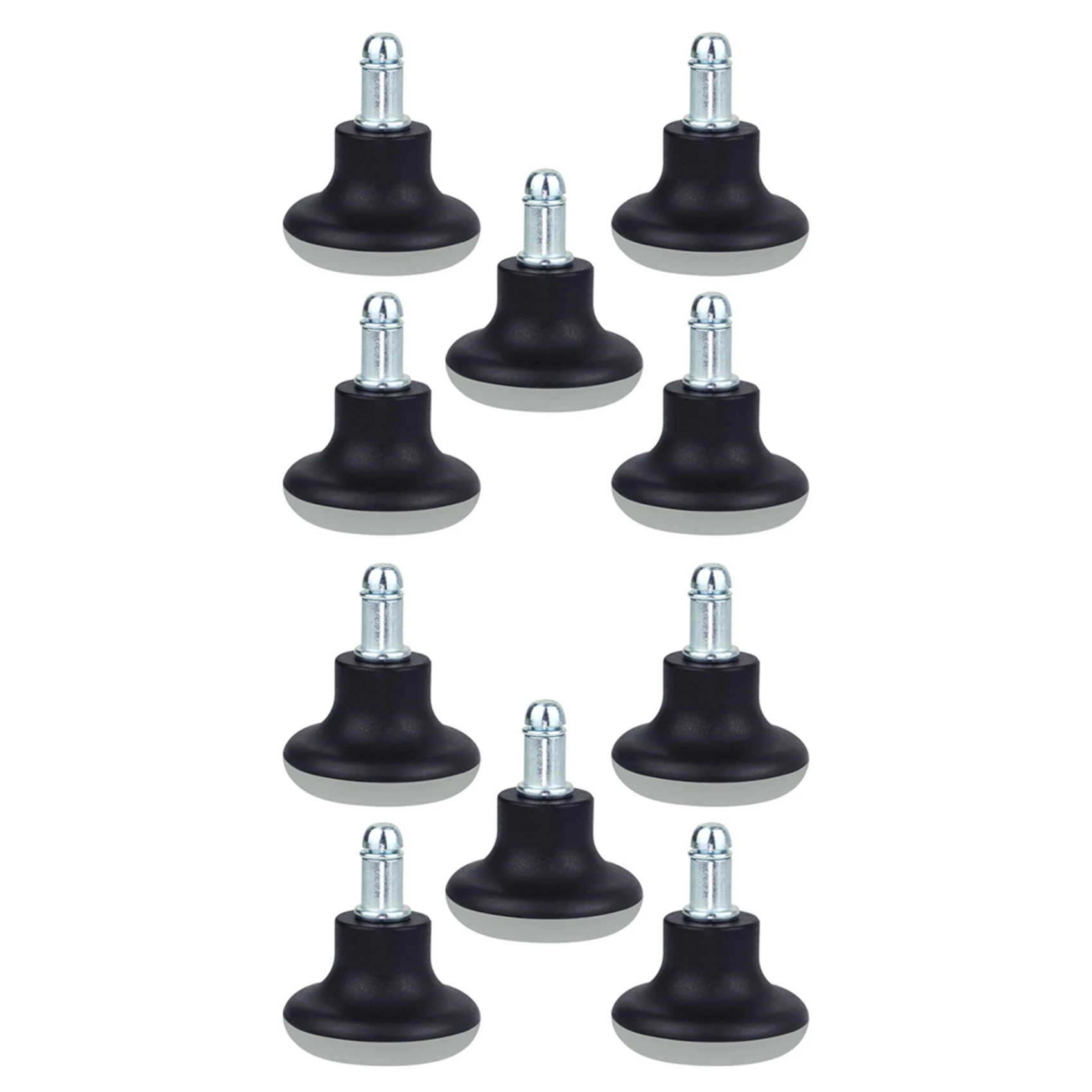 

ABWP-10Pcs Bell Glides Replacement Office Chair Wheels Stopper Office Chair Swivel Caster Wheels, 2 Inch Stool Bell Glides