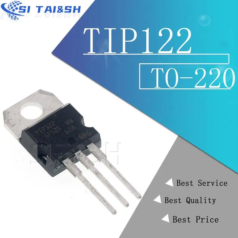 

Si Tai&SH 10PCS TIP122 transistor Darlington / NPN Data system