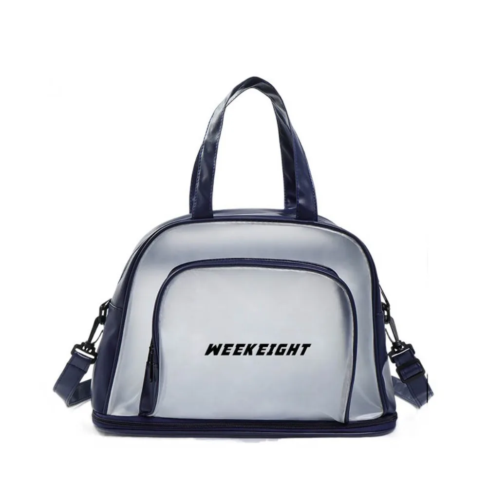 

Large Capacity PVC Swimming Bag Waterproof PVC Material Beach Pool Bag Wet Dry Separate Compartment Large Washing Sports Gym Bag