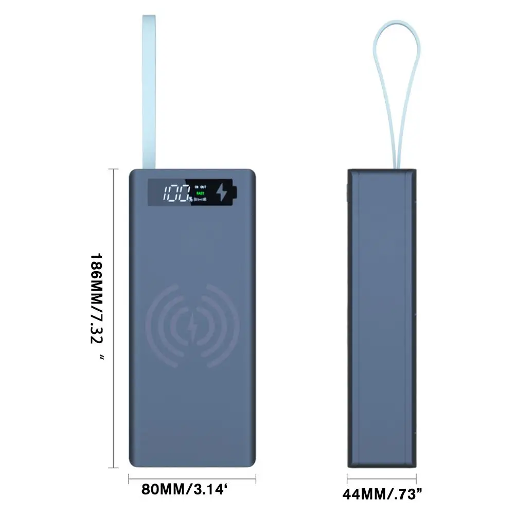 QC3.0 PD szybkie ładowanie 12*18650 pojemnik na baterie schowek etui na Powerbank DIY ładowarka do telefonu komórkowego 18650 zestaw Powerbank Shell