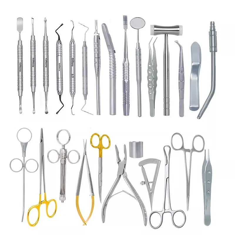 

16/26Pcs Dental Implant Oral Instrument Implant Tool Set Dental Implant Surgical Instrument Kit