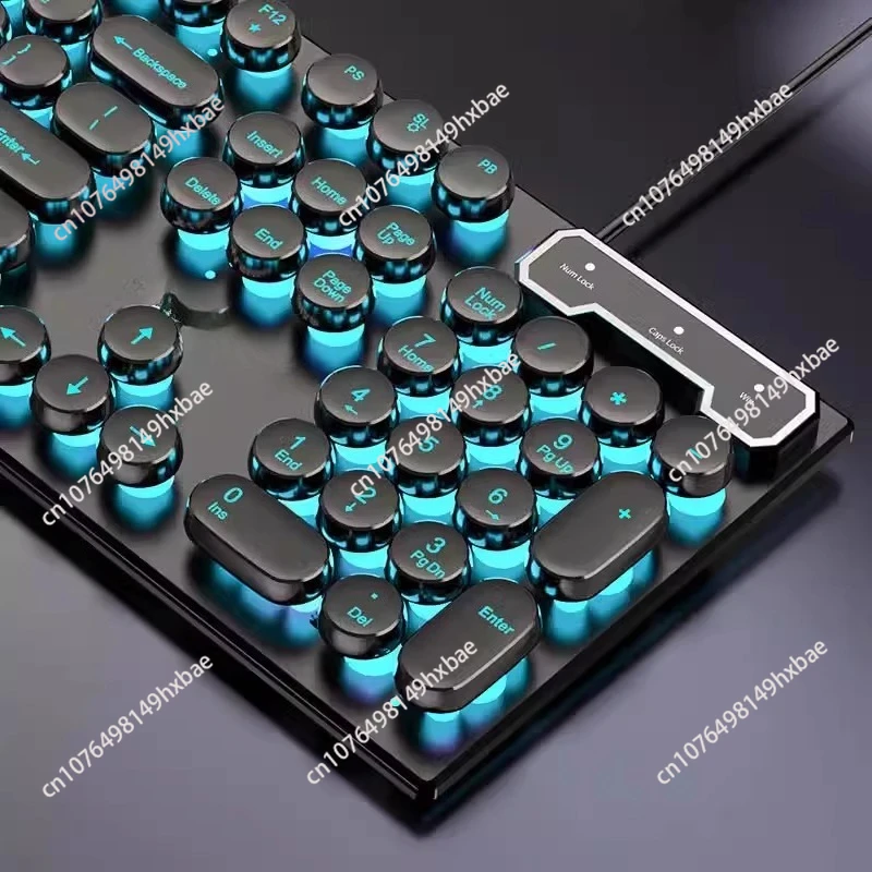 Mechanical feel keyboard USB wired computer desktop notebook male and female games e-sports office dedicated punk