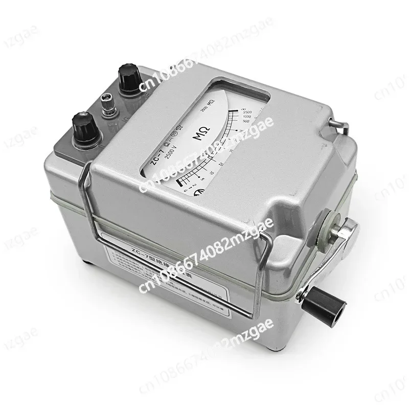

ZC-7 High Voltage Insulation Resistance Tester - 1000V/2500V/5000V Hand Crank Megameter for Cable Transformer
