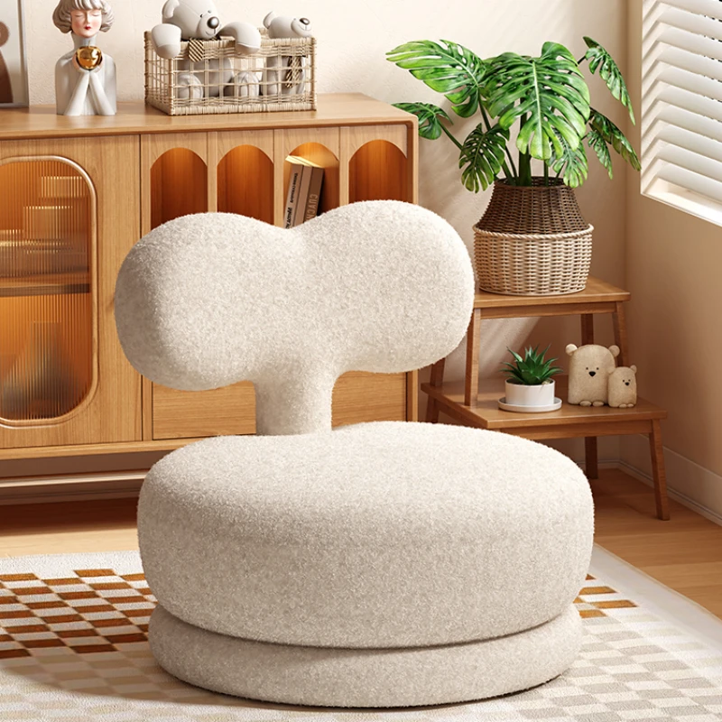 Household Children\'s Small Stool Backrest Sofa Stool Low Stool Soft Seat Round Stool Cartoon Cute Chair Lazy Sofa Cushions