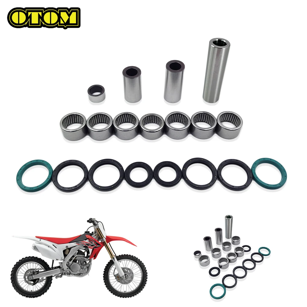 OTOM For HONDA Swing ARM Triangle Lever Linkage ARM Rod Rocker Shock Absorber Oil Seal Bushing Bearing CRF250R CRF450R CRF450X